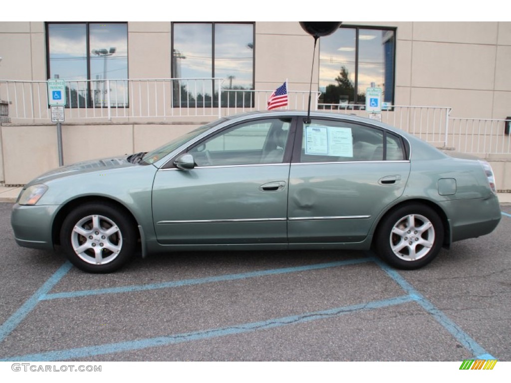 2005 Altima 3.5 SL - Mystic Emerald Green / Blond photo #3