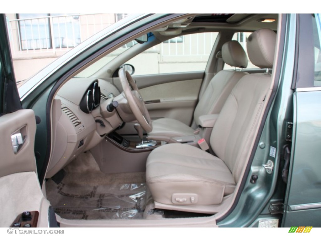 2005 Altima 3.5 SL - Mystic Emerald Green / Blond photo #8