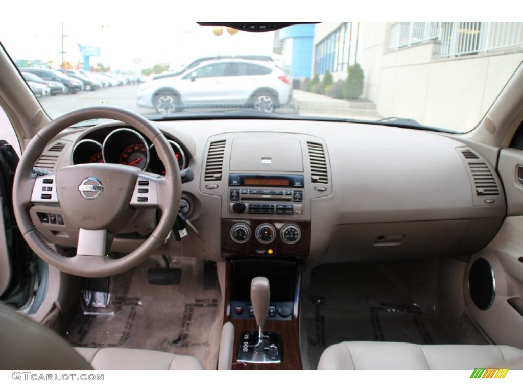 2005 Altima 3.5 SL - Mystic Emerald Green / Blond photo #10