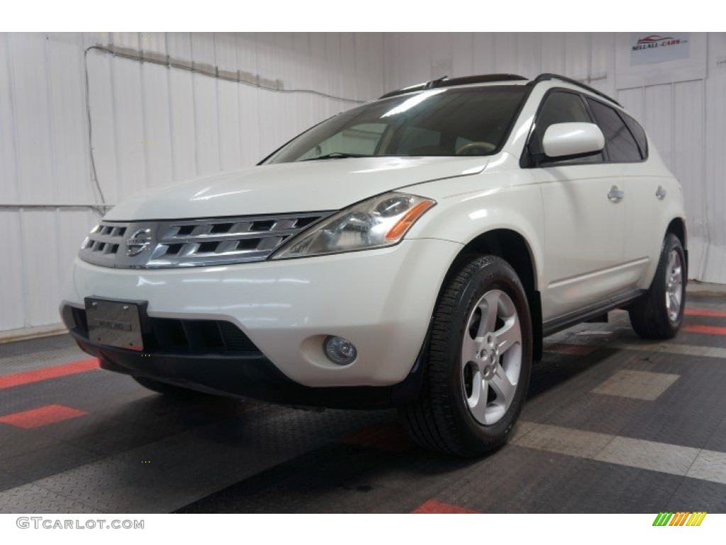 2003 Murano SL AWD - Glacier White Pearl / Cafe Latte photo #3