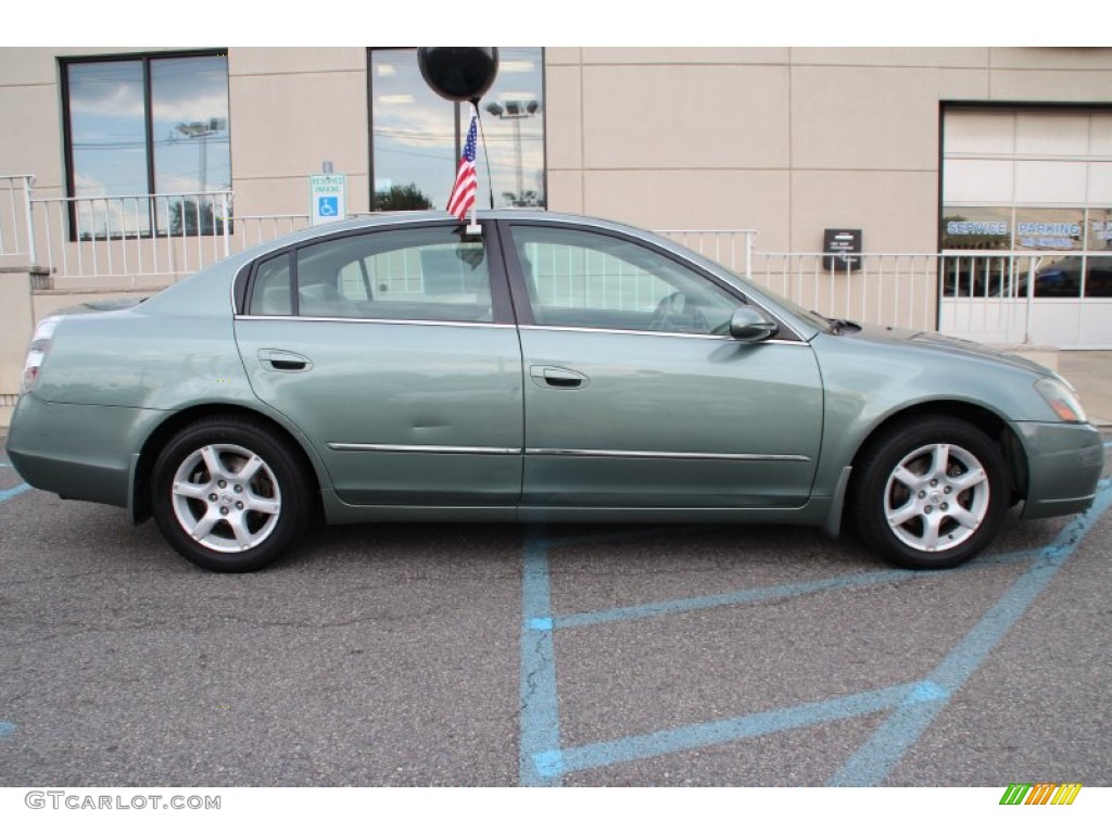 2005 Altima 3.5 SL - Mystic Emerald Green / Blond photo #18