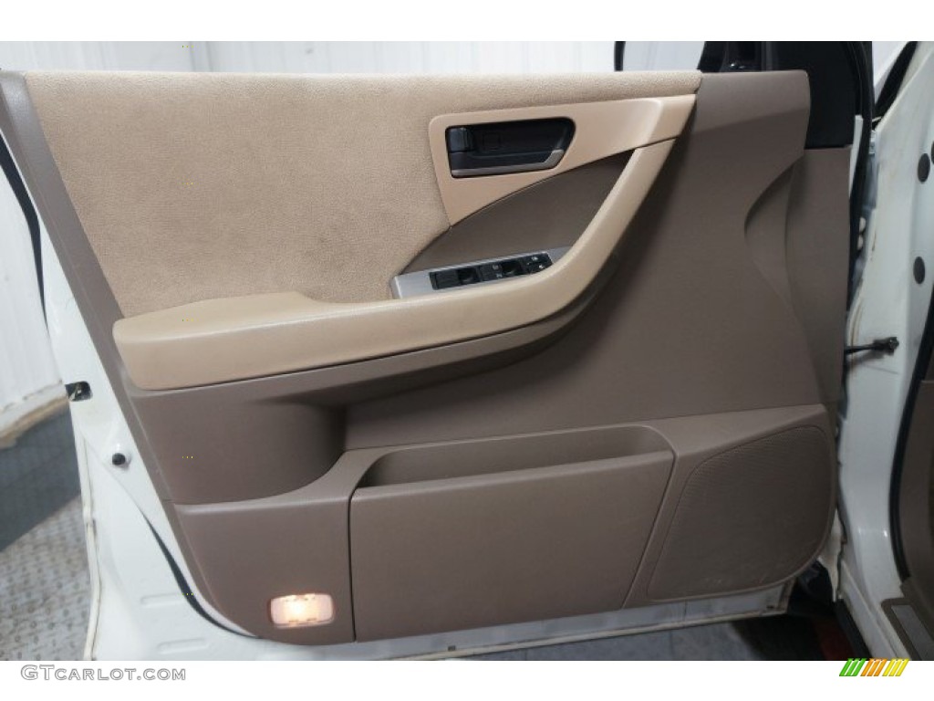 2003 Murano SL AWD - Glacier White Pearl / Cafe Latte photo #12