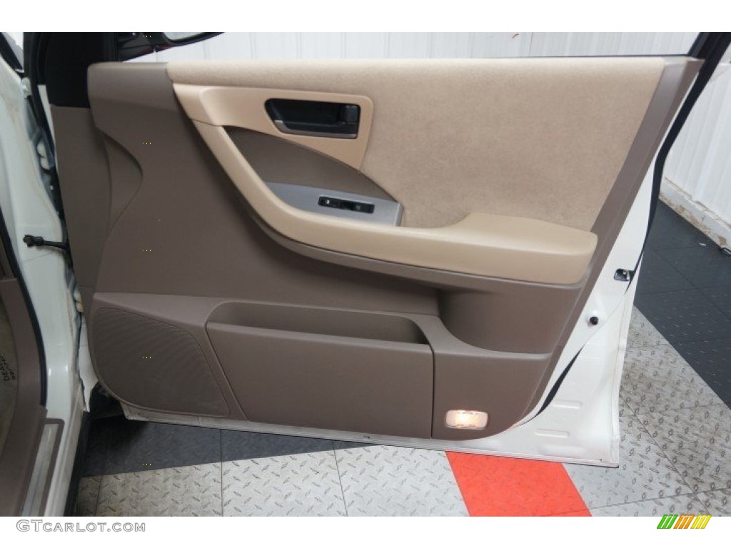 2003 Murano SL AWD - Glacier White Pearl / Cafe Latte photo #16