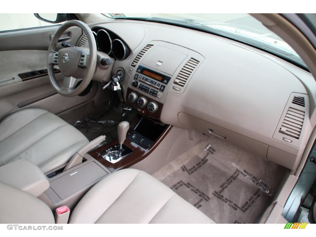 2005 Altima 3.5 SL - Mystic Emerald Green / Blond photo #24