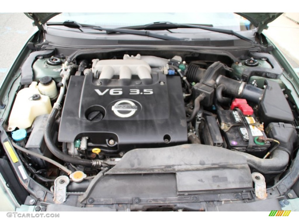 2005 Altima 3.5 SL - Mystic Emerald Green / Blond photo #26