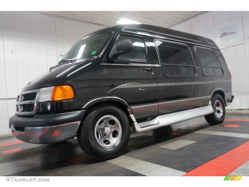 2003 Ram Van 1500 Passenger Conversion - Black / Dark Slate Gray photo #2