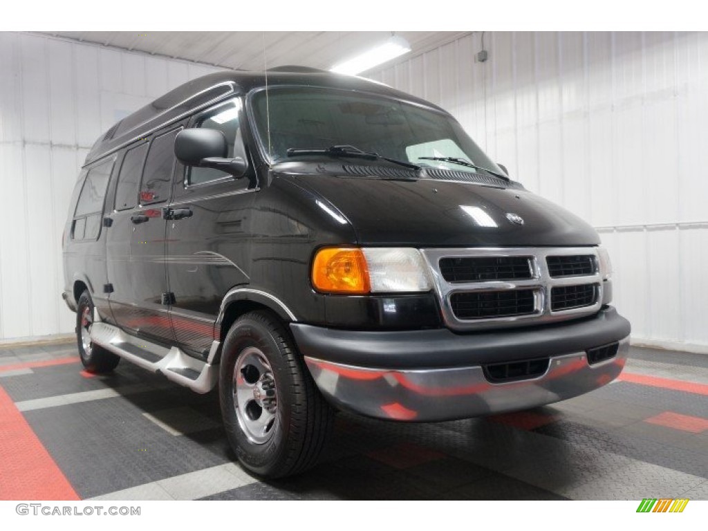 2003 Ram Van 1500 Passenger Conversion - Black / Dark Slate Gray photo #5