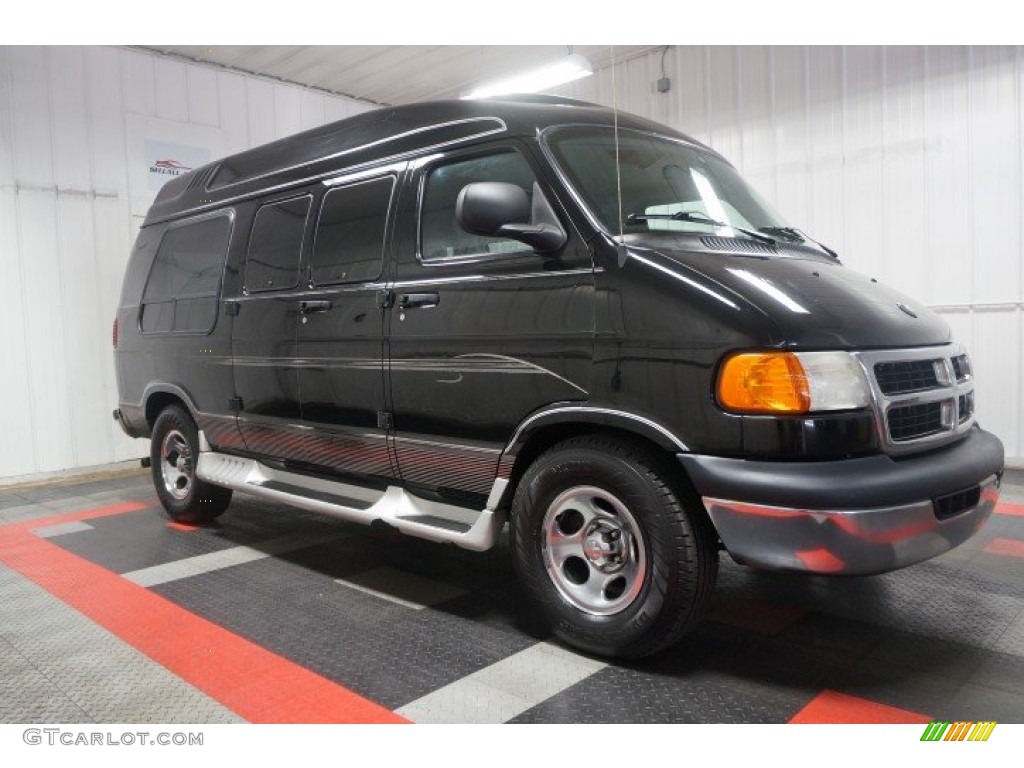2003 Ram Van 1500 Passenger Conversion - Black / Dark Slate Gray photo #6