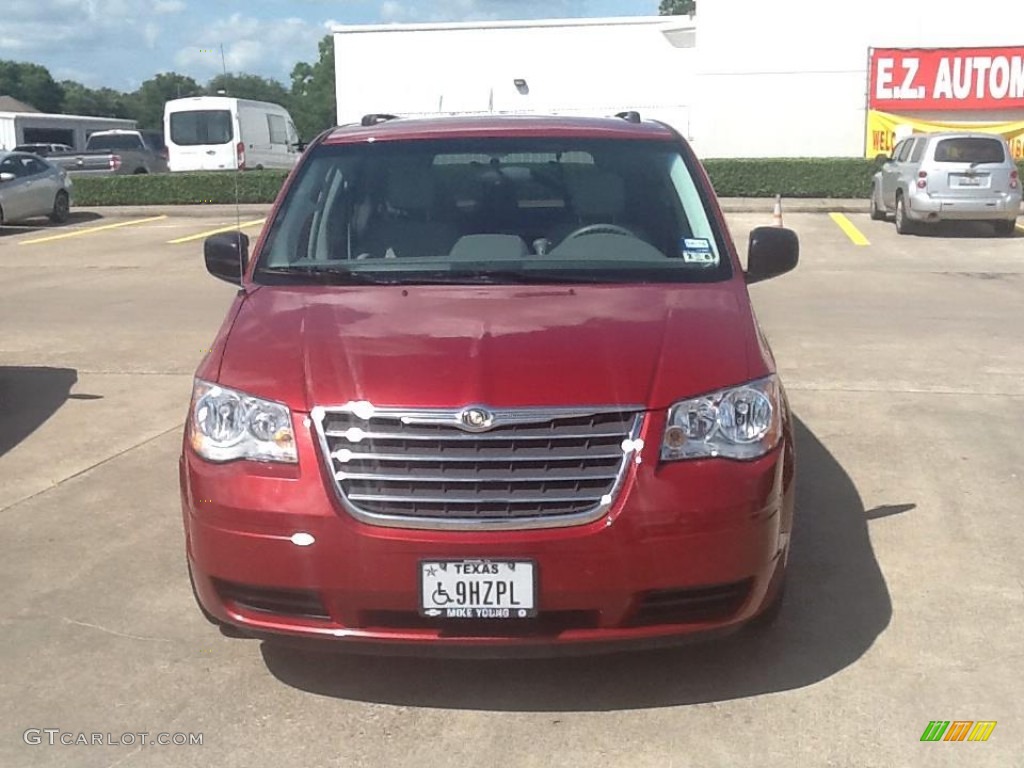 2009 Town & Country LX - Inferno Red Crystal Pearl / Medium Slate Gray/Light Shale photo #1