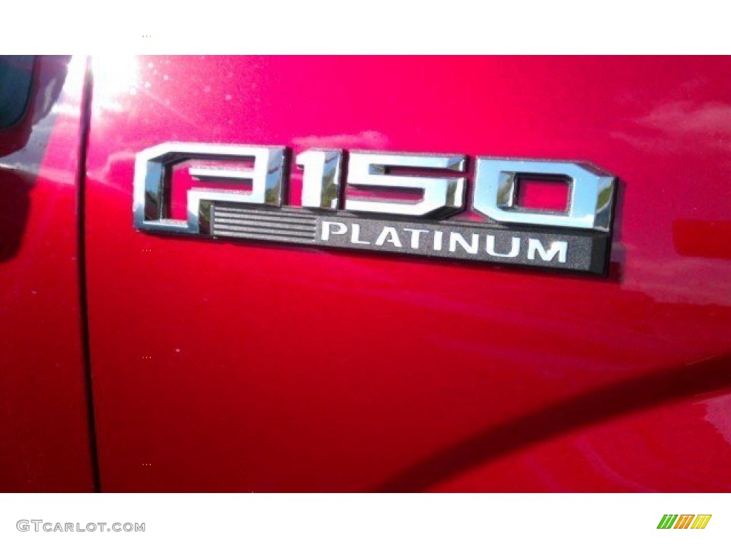 2015 F150 Platinum SuperCrew 4x4 - Ruby Red Metallic / Platinum Brunello photo #6