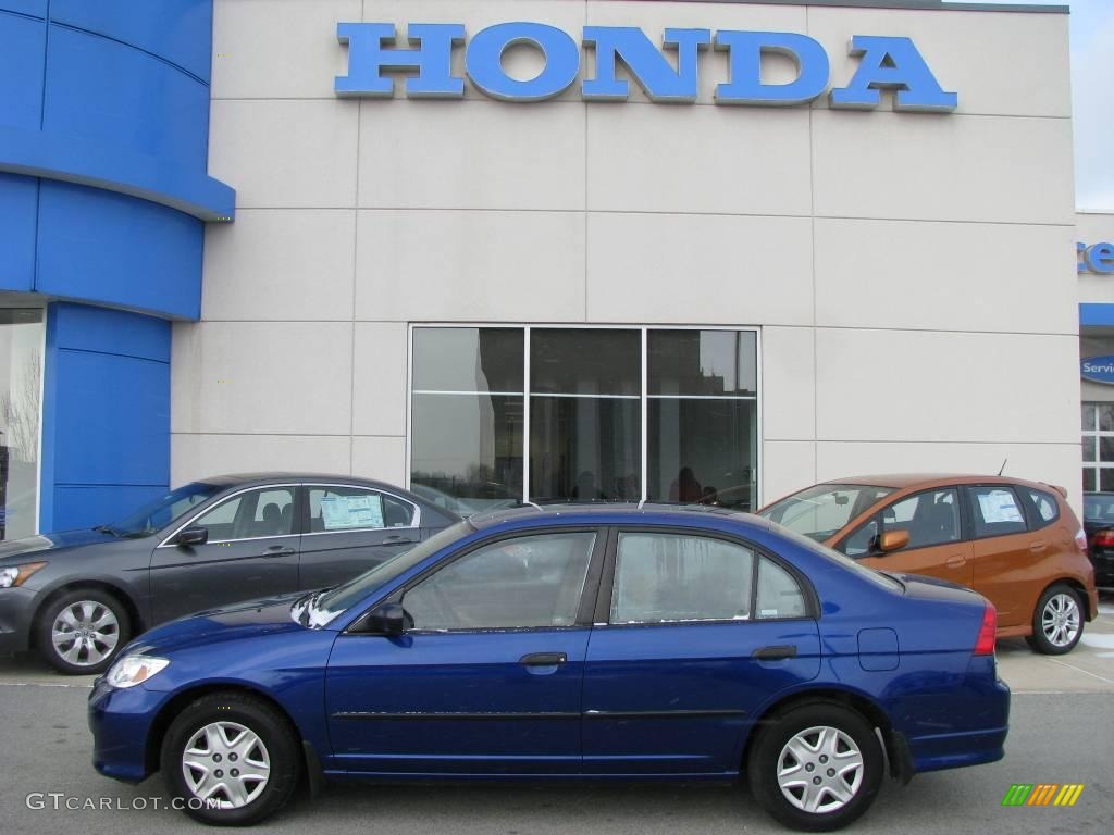 2005 Civic Value Package Sedan - Fiji Blue Pearl / Ivory photo #3