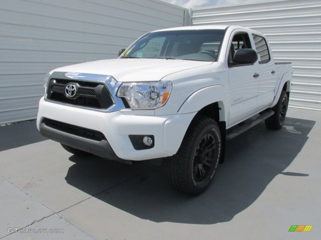 2015 Tacoma TSS PreRunner Double Cab - Super White / Graphite photo #7