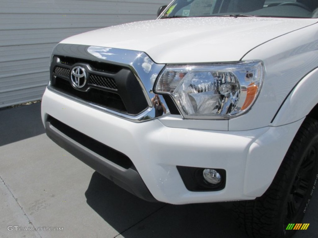 2015 Tacoma TSS PreRunner Double Cab - Super White / Graphite photo #10