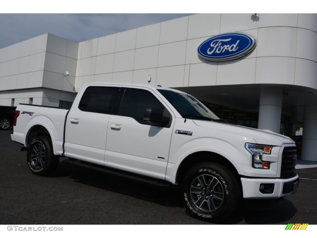 2015 F150 XLT SuperCrew 4x4 - Oxford White / Black photo #1