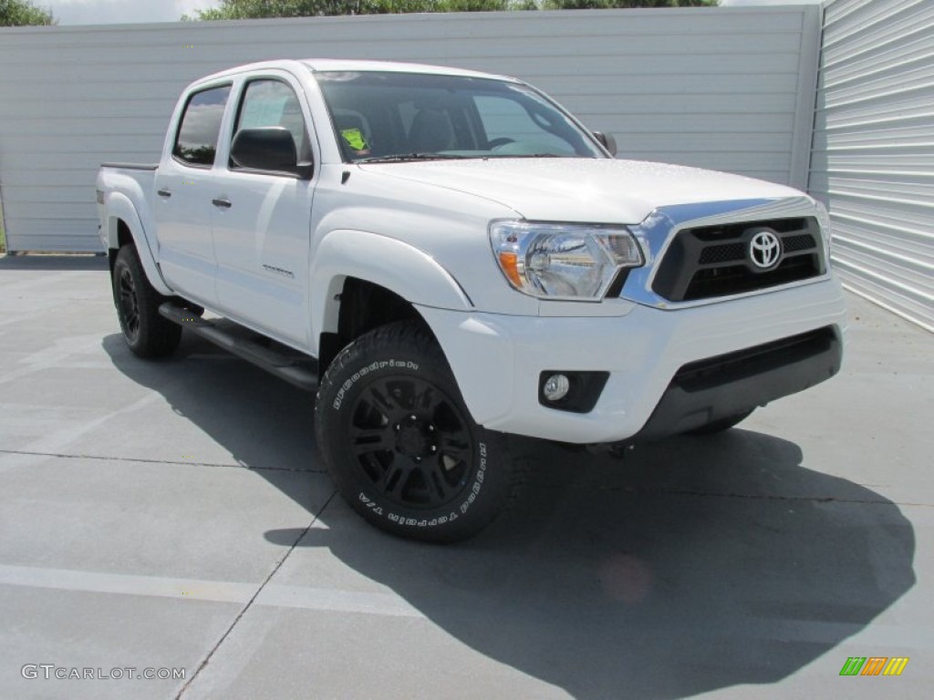 2015 Tacoma TSS PreRunner Double Cab - Super White / Graphite photo #1