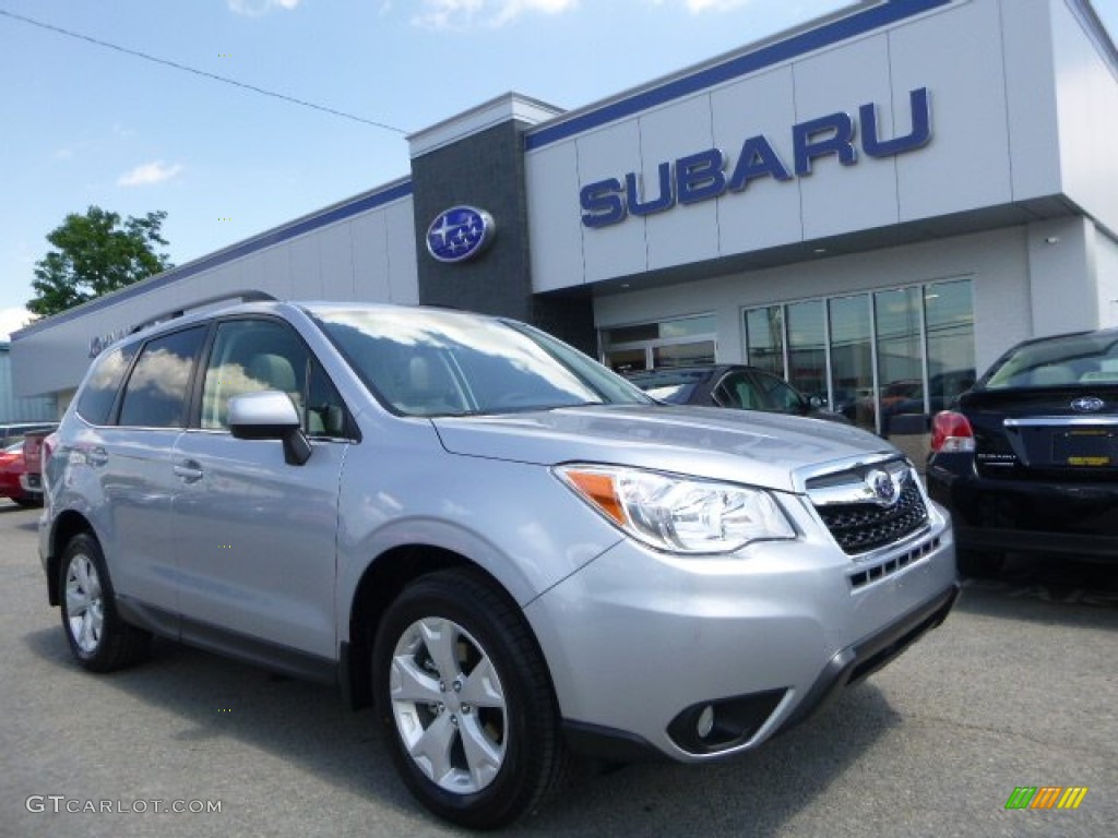 2015 Forester 2.5i Limited - Ice Silver Metallic / Gray photo #1