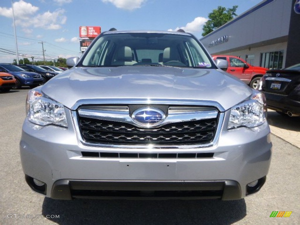 2015 Forester 2.5i Limited - Ice Silver Metallic / Gray photo #9