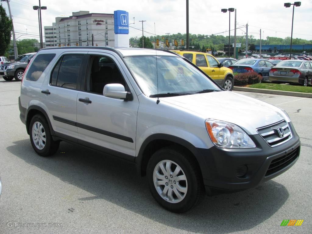 2006 CR-V EX 4WD - Alabaster Silver Metallic / Black photo #8