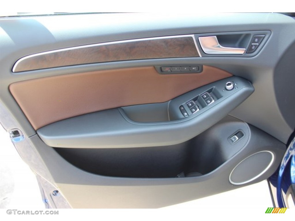 2016 Audi Q5 2.0 TFSI Premium Plus quattro Chestnut Brown Door Panel Photo #105774062