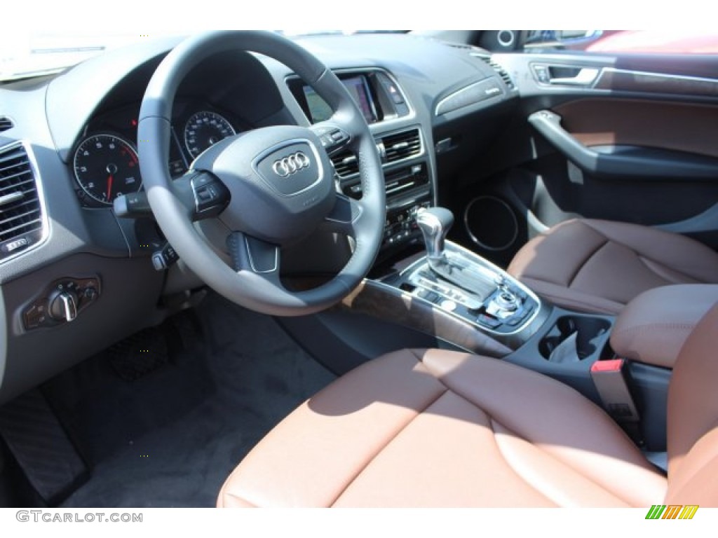 Chestnut Brown Interior 2016 Audi Q5 2.0 TFSI Premium Plus quattro Photo #105774128