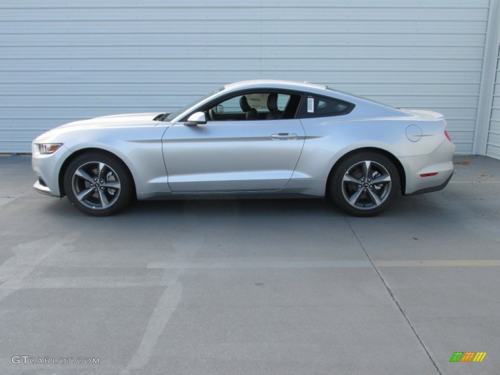 2015 Mustang EcoBoost Premium Coupe - Ingot Silver Metallic / Ebony photo #6