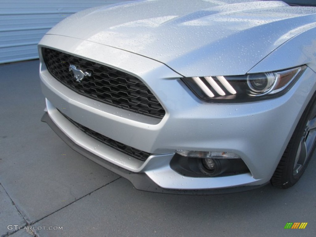 2015 Mustang EcoBoost Premium Coupe - Ingot Silver Metallic / Ebony photo #10