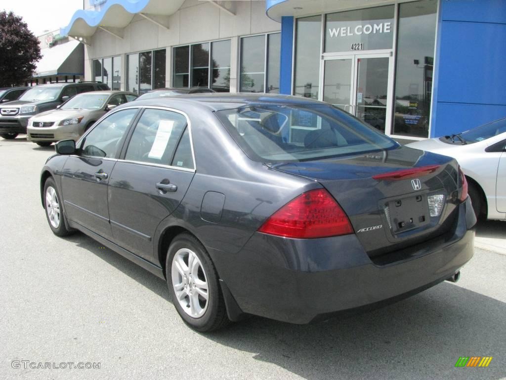 2007 Accord EX Sedan - Graphite Pearl / Gray photo #4