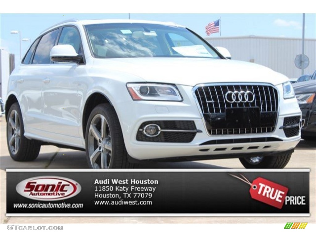 2016 Q5 3.0 TFSI Premium Plus quattro - Glacier White Metallic / Pistachio Beige photo #1