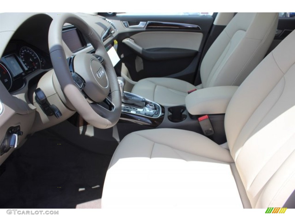 Pistachio Beige Interior 2016 Audi Q5 3.0 TFSI Premium Plus quattro Photo #105777005