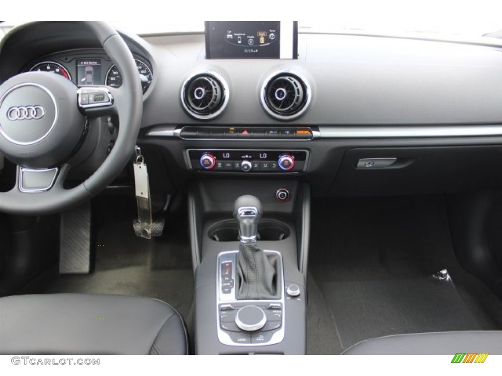 2016 Audi A3 1.8 Premium Black Dashboard Photo #105778246