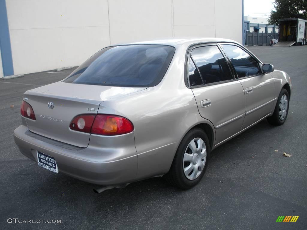 2001 Corolla LE - Sandrift Beige Metallic / Pebble Beige photo #9