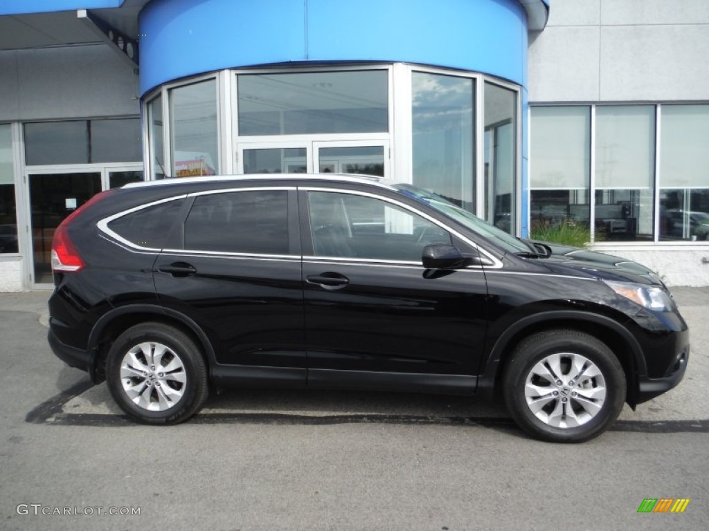 2014 CR-V EX-L AWD - Crystal Black Pearl / Black photo #2