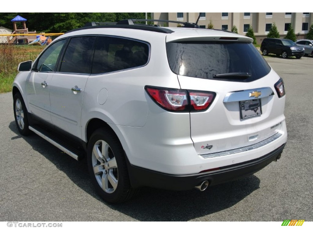 2016 Traverse LTZ - Iridescent Pearl Tricoat / Ebony photo #4