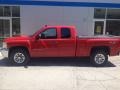2012 Victory Red Chevrolet Silverado 1500 LS Extended Cab 4x4  photo #2