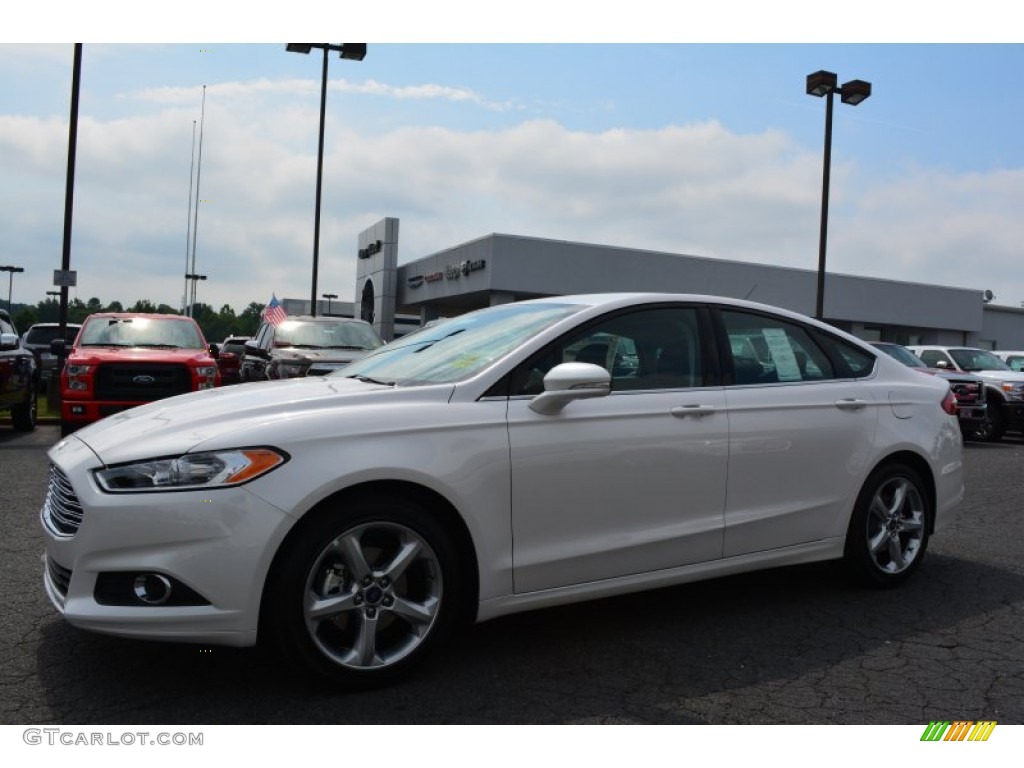 2016 Fusion SE - White Platinum Tri-Coat Metallic / Charcoal Black photo #3