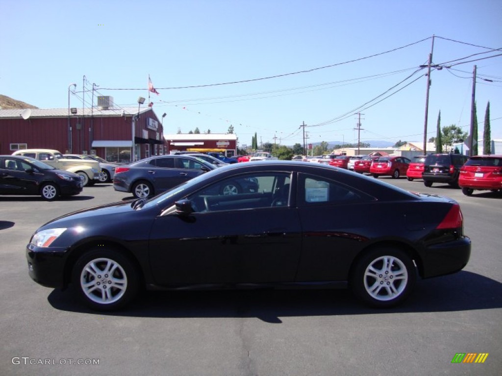 2007 Accord LX Coupe - Nighthawk Black Pearl / Black photo #4