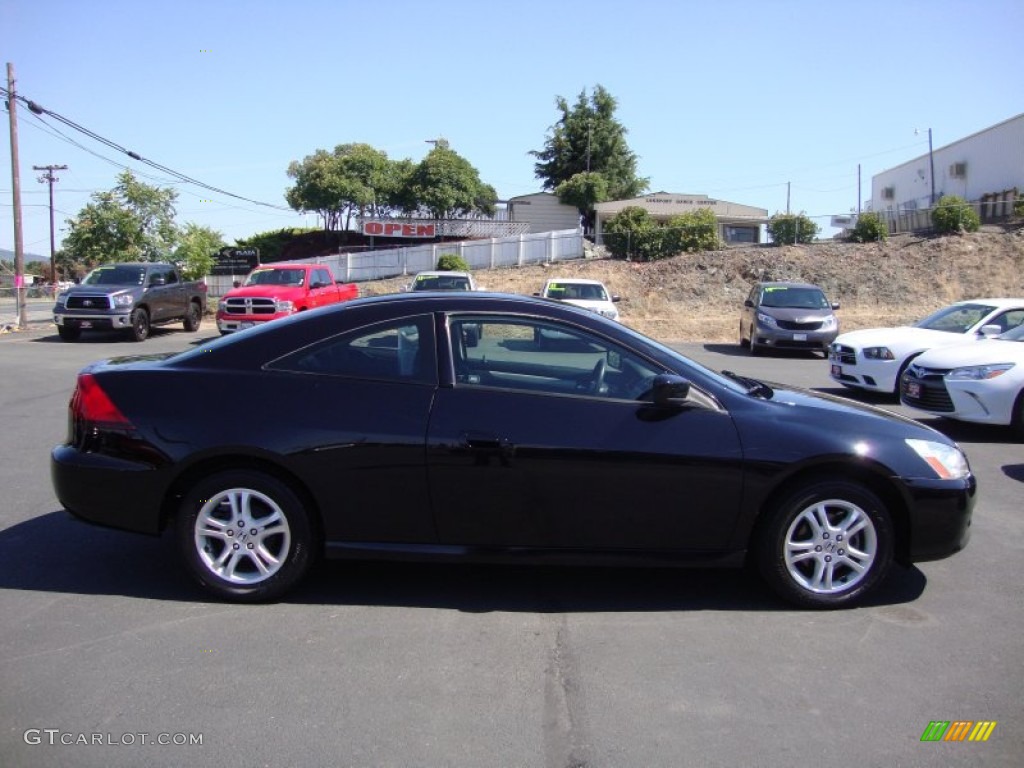 2007 Accord LX Coupe - Nighthawk Black Pearl / Black photo #8