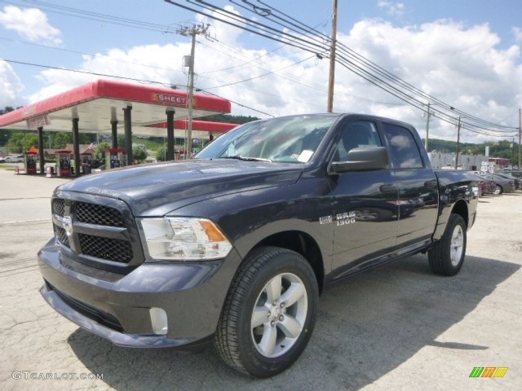 2015 1500 Express Crew Cab 4x4 - Maximum Steel Metallic / Black/Diesel Gray photo #1