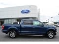 2015 Blue Jeans Metallic Ford F150 XLT SuperCrew  photo #2