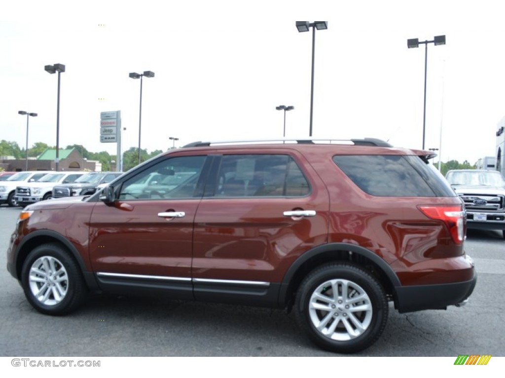 2015 Explorer XLT 4WD - Bronze Fire / Medium Light Stone photo #25