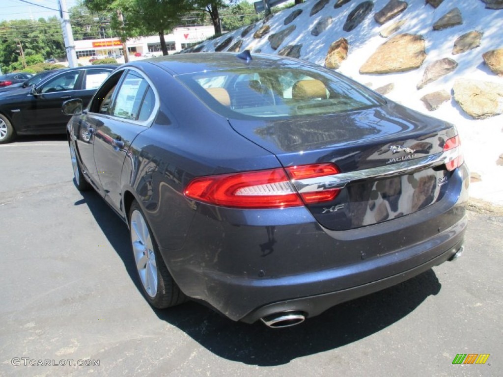 2015 XF 3.0 AWD - Dark Sapphire Metallic / London Tan/Warm Charcoal photo #5