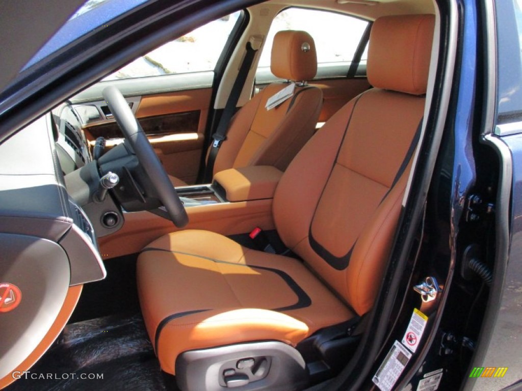 2015 XF 3.0 AWD - Dark Sapphire Metallic / London Tan/Warm Charcoal photo #13