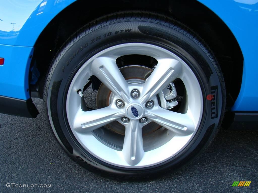 2010 Mustang GT Coupe - Grabber Blue / Charcoal Black photo #13