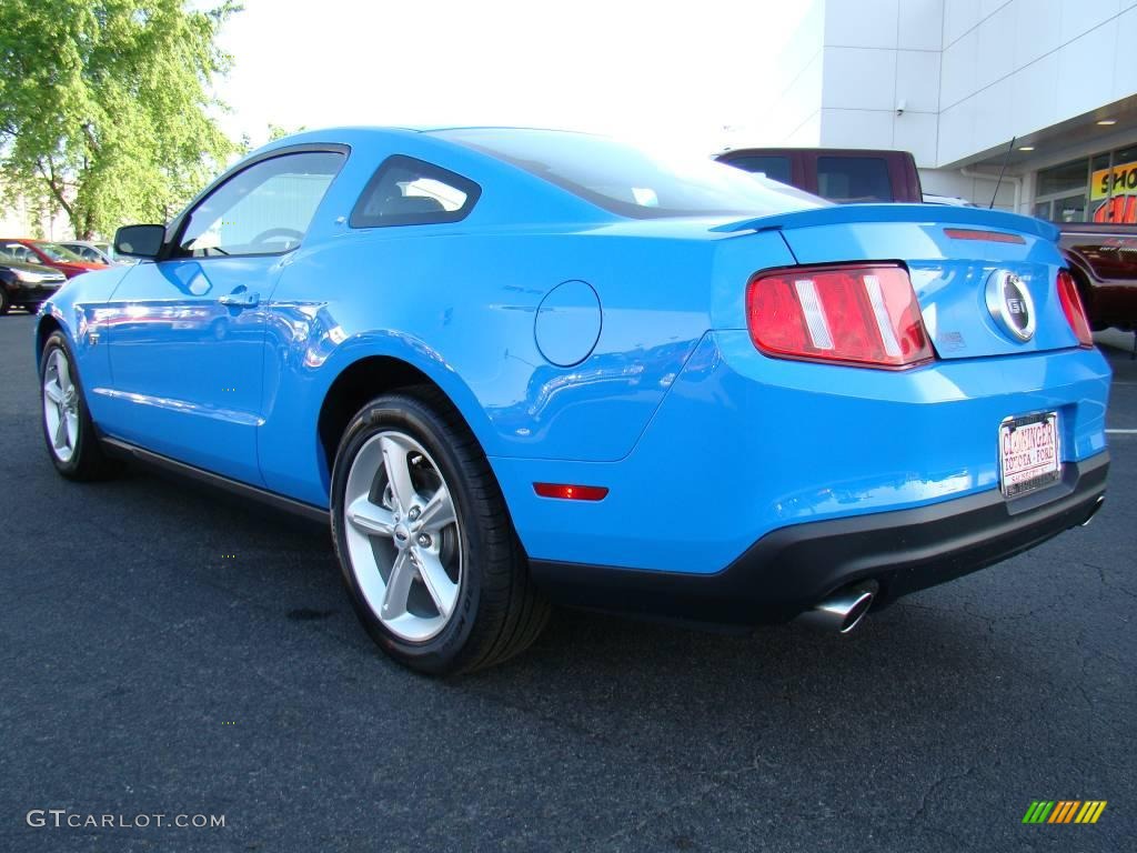 2010 Mustang GT Coupe - Grabber Blue / Charcoal Black photo #23