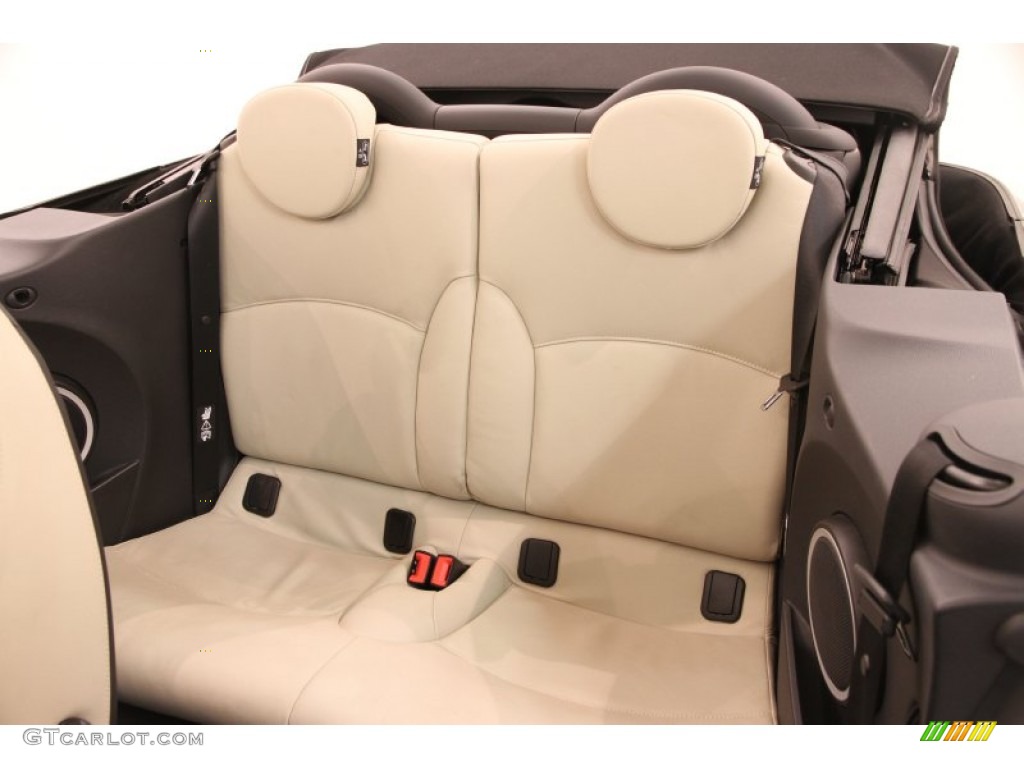 2011 Cooper Convertible - British Racing Green II / Gravity Polar Beige Leather photo #14