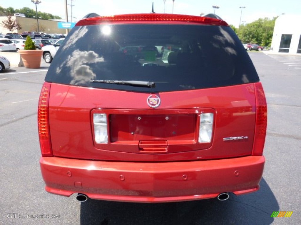 2008 SRX 4 V6 AWD - Crystal Red / Cashmere/Cocoa photo #4