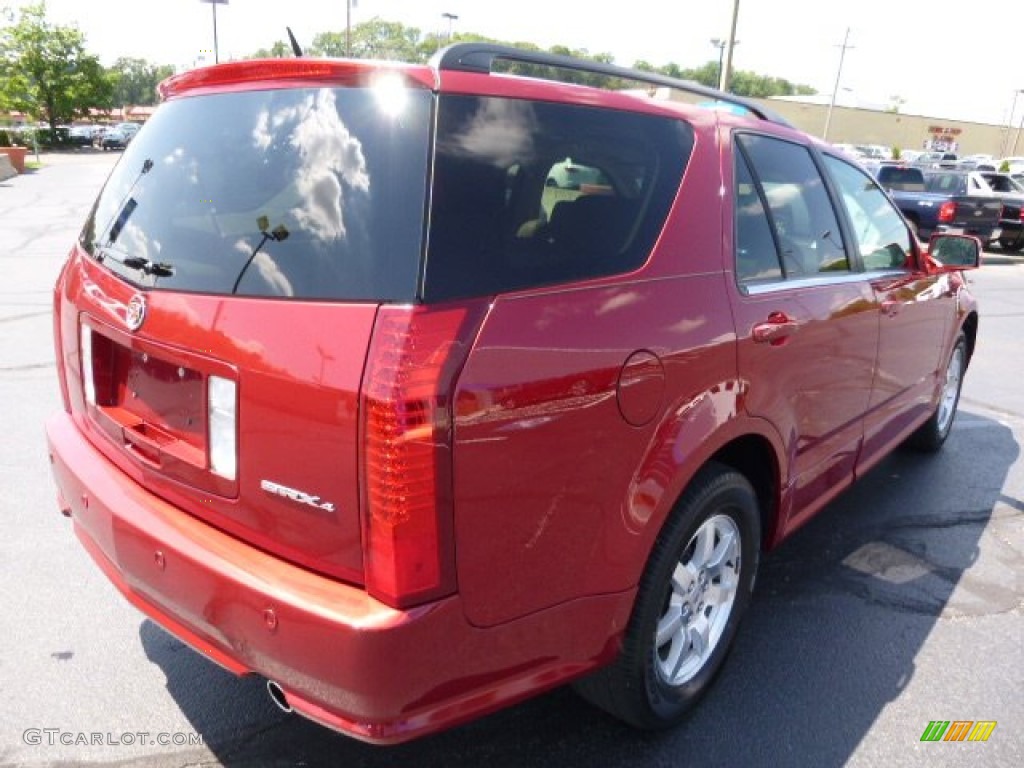 2008 SRX 4 V6 AWD - Crystal Red / Cashmere/Cocoa photo #5