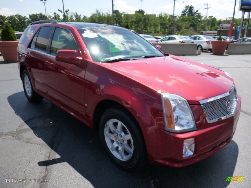 2008 SRX 4 V6 AWD - Crystal Red / Cashmere/Cocoa photo #7