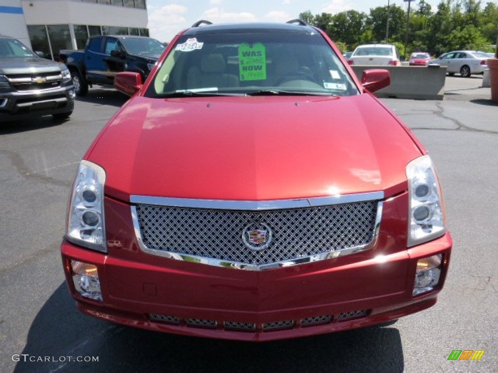 2008 SRX 4 V6 AWD - Crystal Red / Cashmere/Cocoa photo #8