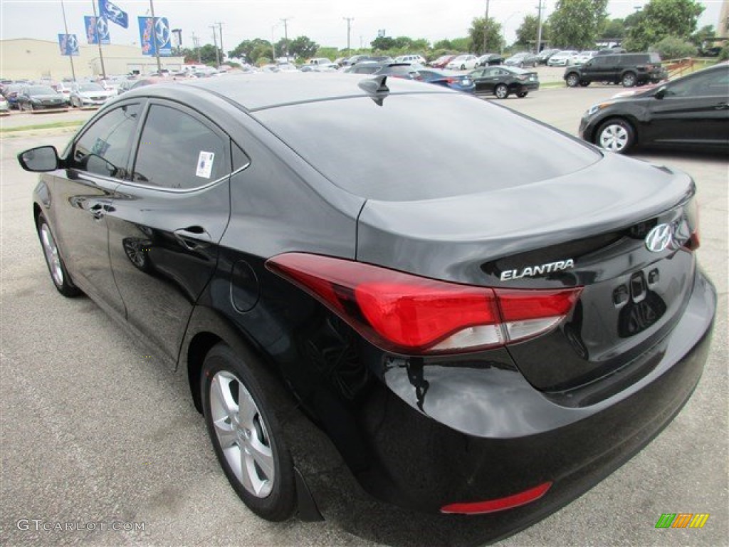 2016 Elantra Value Edition - Phantom Black / Black photo #3